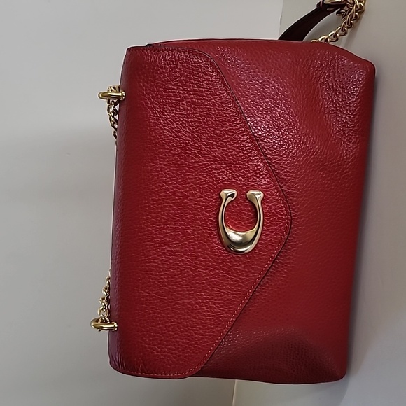 Coach Tammie Red Leather Shoulder Bag - Picture 5 of 9